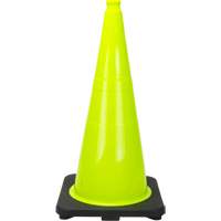 Premium Traffic Cone, 28", Lime Green Chandler Sales