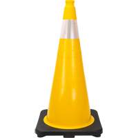 Premium Traffic Cone, 28", Yellow, 4" Reflective Collar(s) Chandler Sales