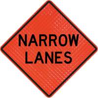 Quadra Flex Roll-Up Sign with Traffic Control Person Ahead Symbol Chandler Sales