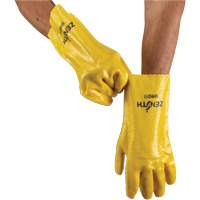 Rough-Finish Chemical-Resistant Gloves, Size 9, 12" L, PVC, Interlock Inner Lining, 47-mil Chandler Sales