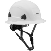 Casque Fibre Metal de style escalade avec bordure compl&egrave;te, R&eacute;pond aux normes CSA type 2, Suspension Rochet, Non ventil&eacute; Chandler Sales