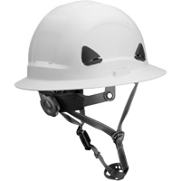 Casque Fibre Metal de style escalade avec bordure compl&egrave;te, R&eacute;pond aux normes CSA type 2, Suspension Rochet, Non ventil&eacute; Chandler Sales