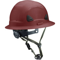Casque Fibre Metal de style escalade avec bordure compl&egrave;te, R&eacute;pond aux normes CSA type 2, Suspension Rochet, Non ventil&eacute; Chandler Sales