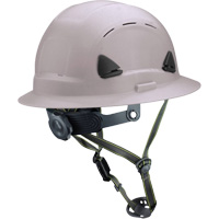 Casque Fibre Metal de style escalade avec bordure compl&egrave;te, R&eacute;pond aux normes CSA type 2, Suspension Rochet, Ventil&eacute; Chandler Sales