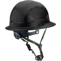 Casque Fibre Metal de style escalade avec bordure compl&egrave;te, R&eacute;pond aux normes CSA type 2, Suspension Rochet, Ventil&eacute; Chandler Sales