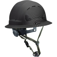 Casque Fibre Metal de style escalade avec bordure compl&egrave;te, R&eacute;pond aux normes CSA type 2, Suspension Rochet, Ventil&eacute; Chandler Sales