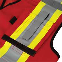 6678 High-Visibility Antimicrobial Mesh-Back Surveyor Vest, Red, Small, Polyester Chandler Sales