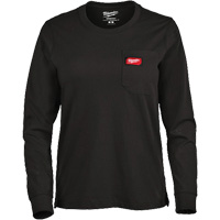 GRIDIRON Long Sleeve Pocket T-Shirt, Women's, X-Small, Black Chandler Sales