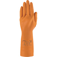 AlphaTec&reg; 87-208 Heavy-Duty Chemical-Resistant Gloves, Size 7, 12.8" L, Rubber Latex, Cotton/Flock-Lined Inner Lining, 29.5-mil Chandler Sales