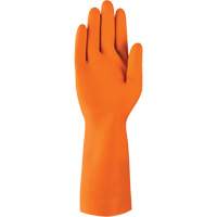 AlphaTec&reg; 87-208 Heavy-Duty Chemical-Resistant Gloves, Size 7, 12.8" L, Rubber Latex, Cotton/Flock-Lined Inner Lining, 29.5-mil Chandler Sales