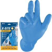 Gants jetables Grippaz, Petit, Nitrile, 8 mils, Sans poudre, Bleu Chandler Sales