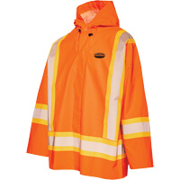 R804 Hurricane Rain Jacket, Small, High Visibility Orange Chandler Sales