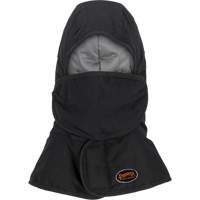 Pioneer 765A Flame-Resistant Quilted Hard Hat Liner with Long Neck & Detachable Mouthpiece, Black/Grey, Cotton/FR-Tech&reg;/Modacrylic/Nylon Chandler Sales