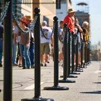 Chaîne de barri&egrave;re en plastique, Vert Chandler Sales