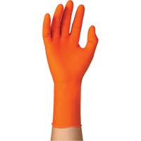 TOUCHNTUFF 93-800 Disposable Gloves, 6.5/7, Latex/Neoprene/Nitrile, 23.6-mil, Powder-Free, Orange Chandler Sales