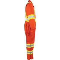 High-Visibility Unlined Coveralls, Small, High Visibility Orange Chandler Sales
