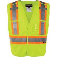 High-Visibility 5-Point Tear Away Vest, High Visibility Orange, Medium/Small, Polyester Chandler Sales