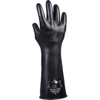 879 Acid-Resistant Gloves, Size Medium/8, 14" L, Butyl Rubber, 28-mil Chandler Sales
