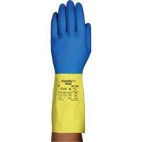 Alphatec&reg; 87-224 Chemical-Resistant Gloves, Size 7, 12.8" L, Neoprene/Rubber Latex, Cotton/Flock-Lined Inner Lining, 26.8-mil Chandler Sales
