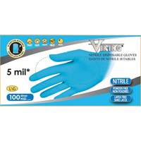 Gants jetables 34600, Petit, Nitrile, 5 mils, Sans poudre, Bleu Chandler Sales