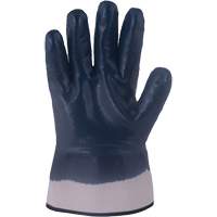Gants bleu marine avec manchettes renforc&eacute;es &agrave; entoilage coll&eacute; Horizon, Moyen, R&ecirc;vetement Nitrile, Enveloppe en Jersey/Coton Chandler Sales