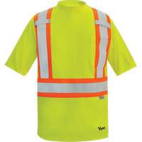 Viking&reg; Safety Bamboo Lined T-shirt, Polyester, Small, High Visibility Lime-Yellow Chandler Sales