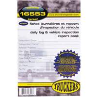 Carnet bilingue de registre quotidien et de rapport d'inspection de v&eacute;hicule Chandler Sales