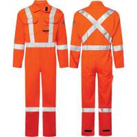Combinaisons Avenger, 7 oz, Taille 36, Orange haute visibilit&eacute; Chandler Sales