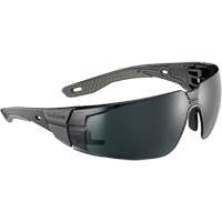 Lunettes de s&eacute;curit&eacute; RUSH+ 2.0 avec monture noire et grise, M/G, Lentille Gris/5,0, Antibu&eacute;e/Anti-&eacute;gratignures, ANSI Z87+ Chandler Sales