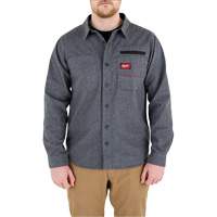 Chemise en flanelle GRIDIRON, Hommes, Petit, Gris Chandler Sales