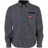 GRIDIRON Flannel Shirt, Men's, Small, Grey Chandler Sales