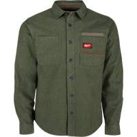 GRIDIRON Flannel Shirt, Men's, Small, Green Chandler Sales