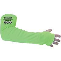 Manchon &agrave; haute protection contre la coupe, PEHP/Polyester/Spandex/Acier inoxydable, 18", ASTM ANSI niveau A6/EN 388 niveau F, Vert Chandler Sales