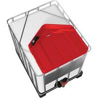 Large 3.9 Gal. Red Chemically-Resistant Polyethylene IBC Funnel Chandler Sales