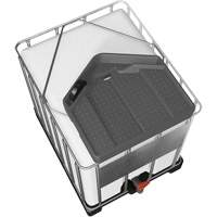 Large 3.9 Gal. Grey Chemically-Resistant Polyethylene IBC Funnel Chandler Sales