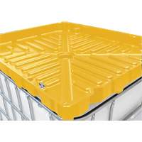 Full Size 30 Gal. Yellow Chemically-Resistant Polyethylene IBC Funnel Chandler Sales