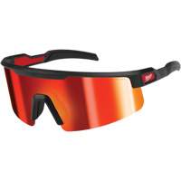 Lunettes de s&eacute;curit&eacute; enveloppantes, Lentille Rouge/Miroir, Anti-&eacute;gratignures, ANSI Z87+/R&eacute;pond ou surpasse la norme CSA Z94.3 Chandler Sales