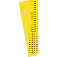Marqueurs de tuyau PSI, Autocollant, 2-1/4" h x 2-3/4" la, Noir sur jaune Chandler Sales
