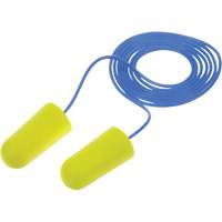 Bouchons d'oreilles n&eacute;on jaune E-A-Rsoft, Vrac - Sac en poly, Avec cordon Chandler Sales