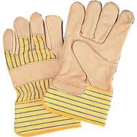 Standard-Duty Dry-Palm Fitters Gloves, Medium, Grain Cowhide Palm, Cotton Inner Lining Chandler Sales