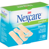 Nexcare Comfort Strips, Rectangular/Square, 3", Fabric, Sterile Chandler Sales