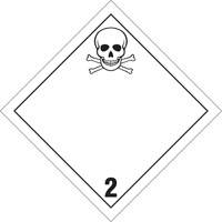 Toxic Gas TDG Placard, Plastic Chandler Sales
