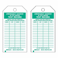 Test Record Tags, Polyester, 4" W x 7" H, English Chandler Sales