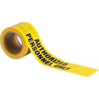 Barricade Tape, English, 3" W x 200' L, 3 mils, Black on Yellow Chandler Sales