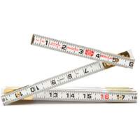 R&egrave;gle de maçon Red End, 6' lo, Bois, Graduations de 1/16" Chandler Sales