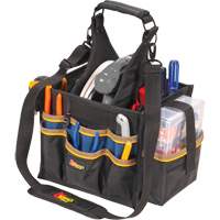 Large Electrical & Maintenance Tool Carrier, Polyester, 23 Pockets, Black Chandler Sales