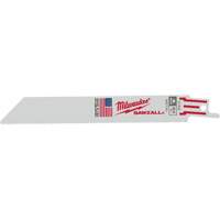 Lames de scie alternative Sawzall, Bim&eacute;tal, 24 Dents par pouce, 6" lo x 3/4" la Chandler Sales