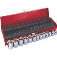 Metric Socket Wrench Set, 13 Pcs, 8" Drive Size, Deep Chandler Sales