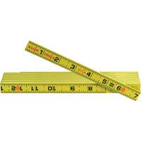 Fiberglass Folding Ruler, Outside Reading, 6' L, Composite, 1/16" Graduations Chandler Sales