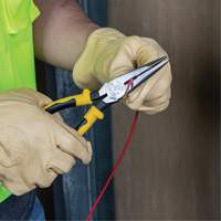 Long-Nose Pliers, HD Side Cutters/Stripping, Journeyman Handle, 8-9/16" L, 2-3/8" Capacity Chandler Sales
